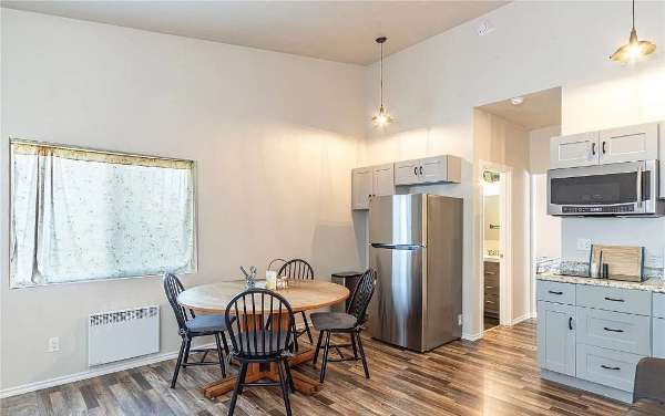 Kitchen and dining area