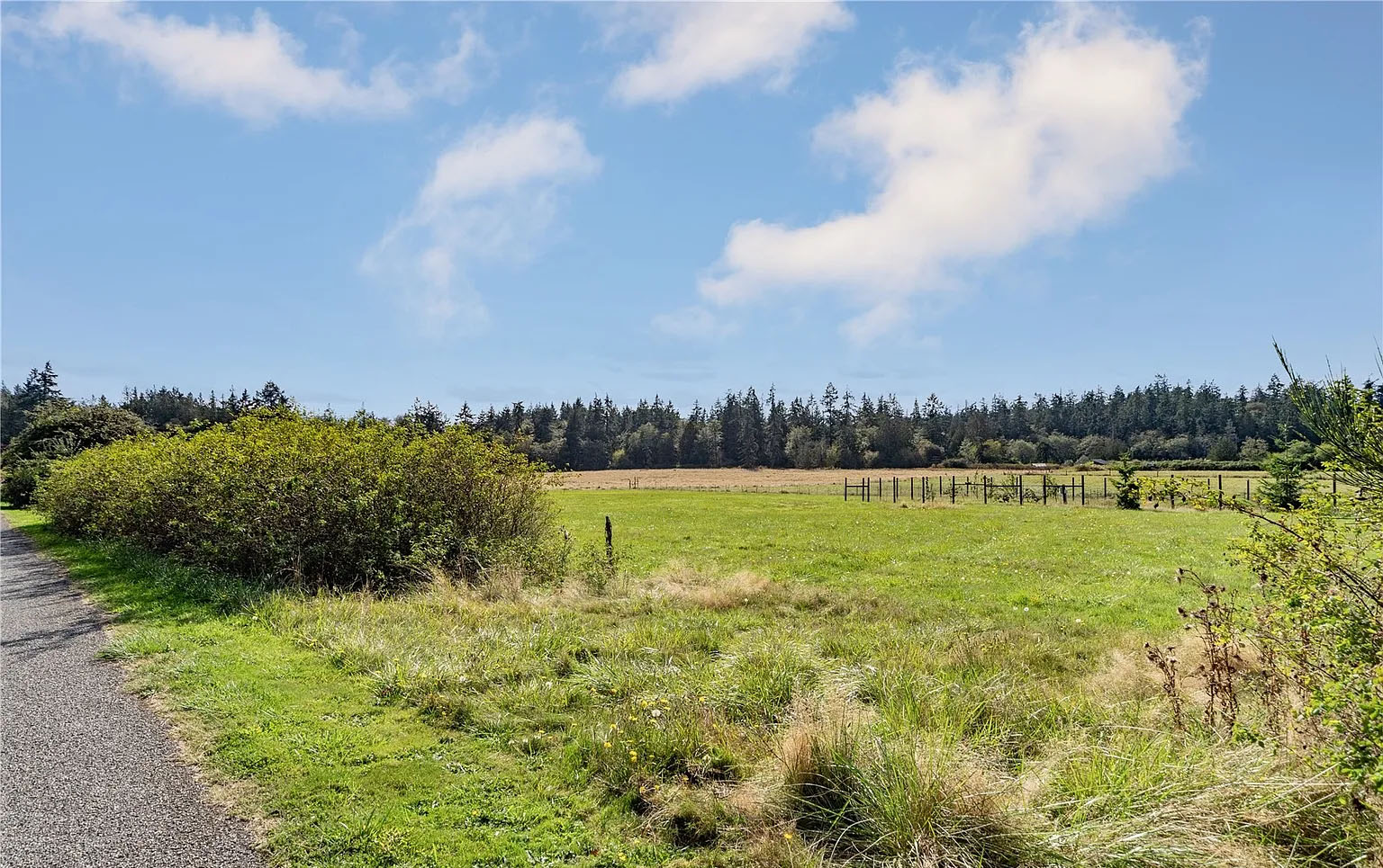 View west towards orchard